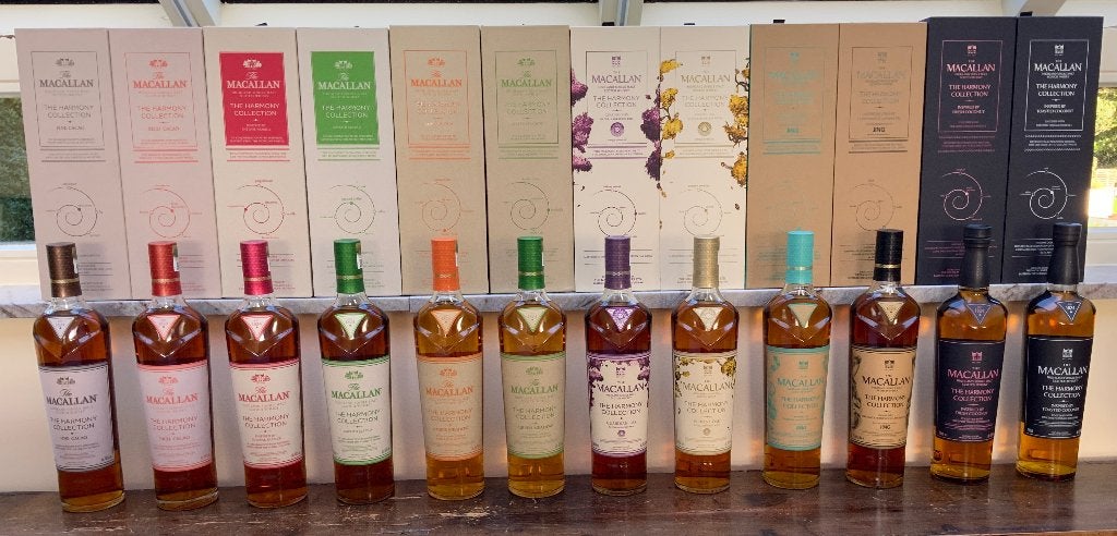COMPLETE REEKS MACALLAN HARMONY - 12 FLESSEN, Verzamelen, Overige gebieden, Overige typen, Nieuw, Ophalen of Verzenden
