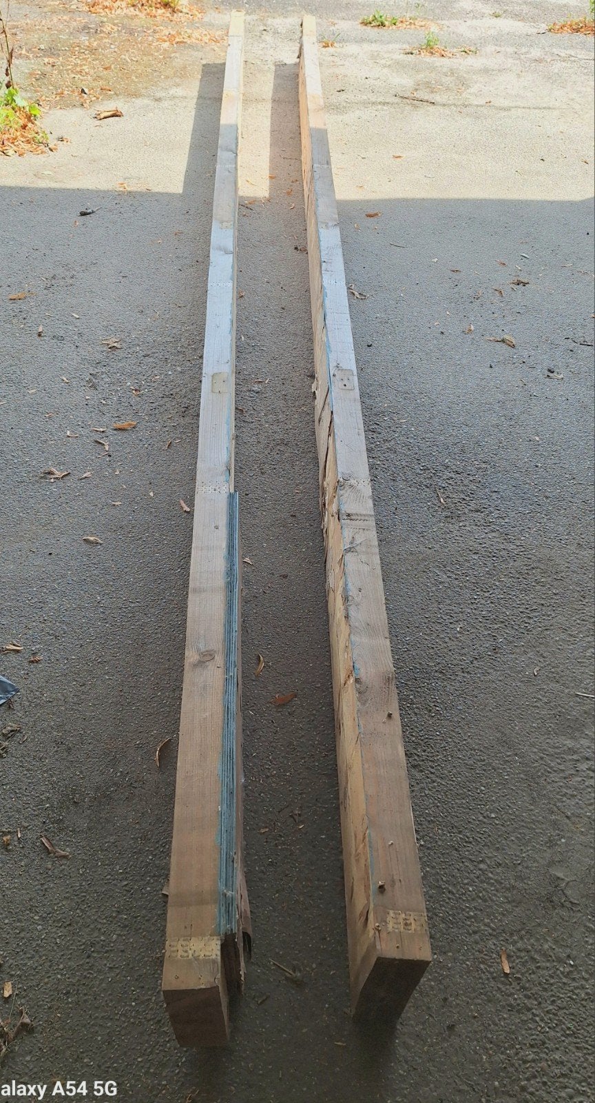 2 dennen balken geschaafd 7 x 21 x 495 cm, Tuin en Terras, Palen, Balken en Planken, Balken, Ophalen