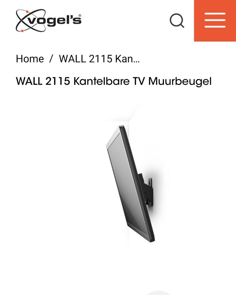 TV-muurbeugel kantelbaar, Ophalen, Nieuw
