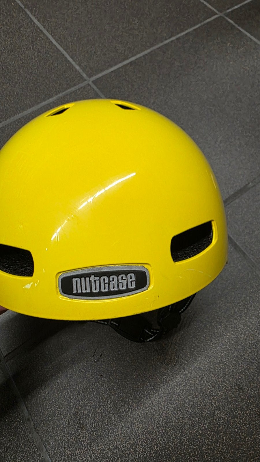 Nutcase fietshelm geel maat M, Vélos & Vélomoteurs, Accessoires vélo | Casques de vélo, Enlèvement, M