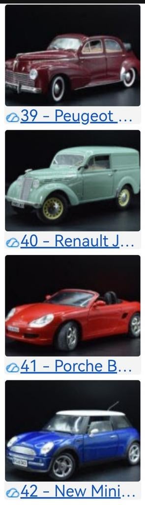 Lot 42 véhicules de prestige 1/22, Enlèvement