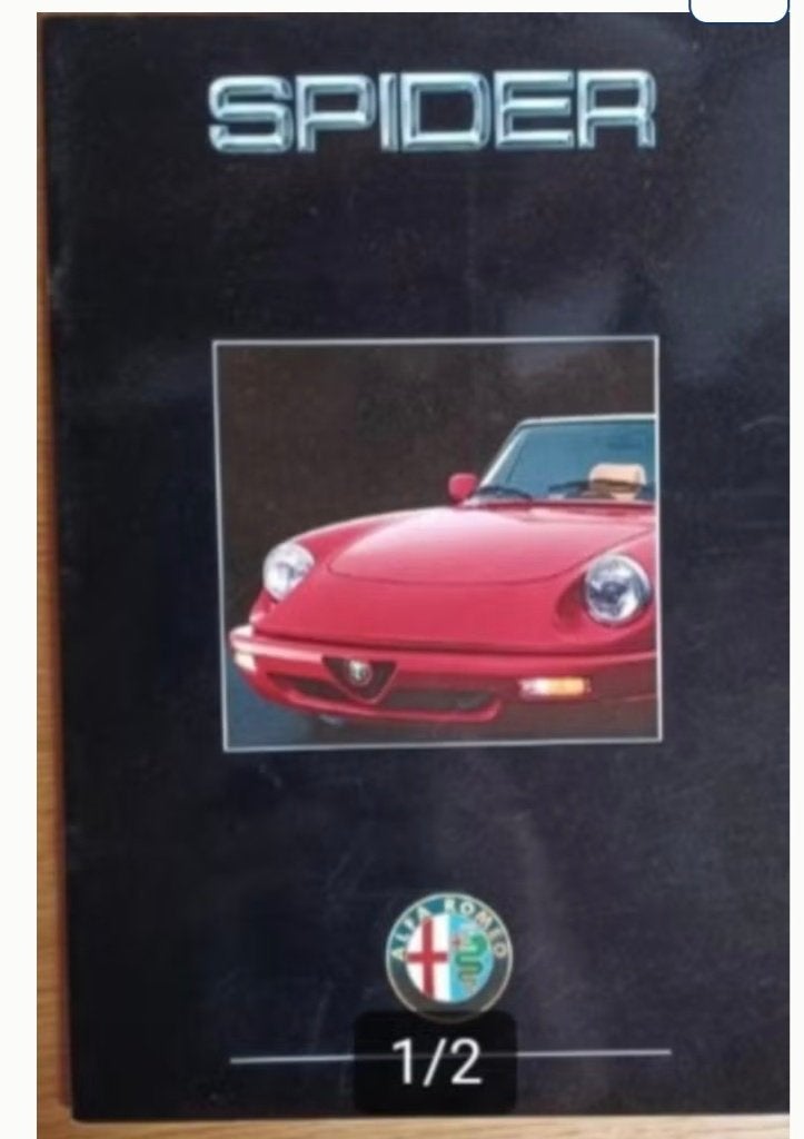 Brochure Folder Alfa Roméo Spider S4, Enlèvement ou Envoi, Comme neuf, Alfa Romeo