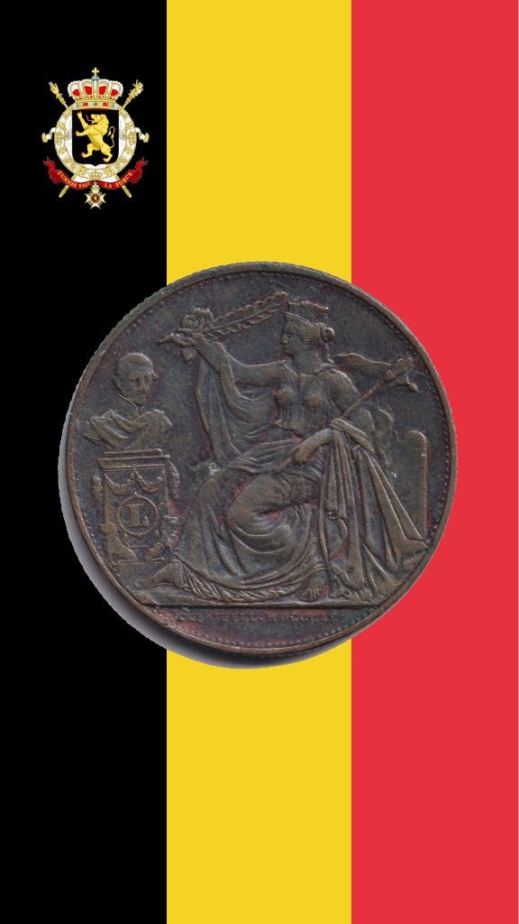 VARIANTE : 5 cents 1856 FR (cuivre - double O) - Léopold I, Timbres & Monnaies, Monnaies | Belgique, Monnaie en vrac, Autre, Envoi