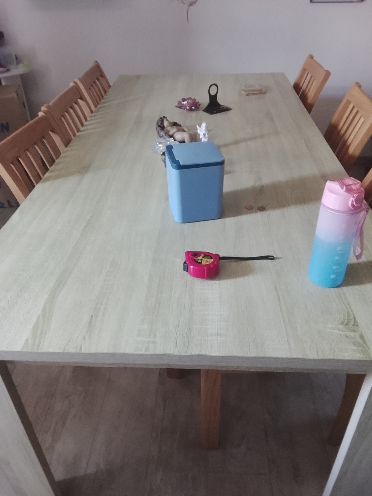 eettafel   grote met stoelem, Ophalen
