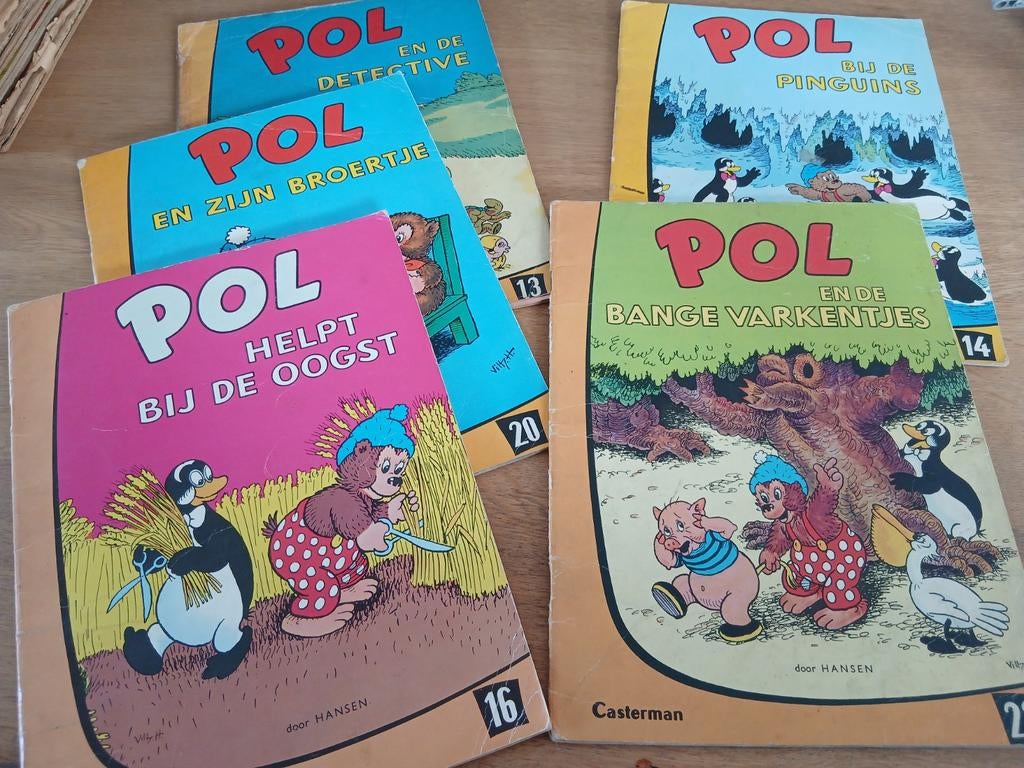 5 strips POL, Boeken, Ophalen