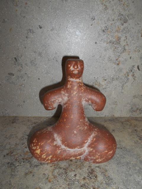 Terracotta beeldje, Ophalen of Verzenden, Gebruikt