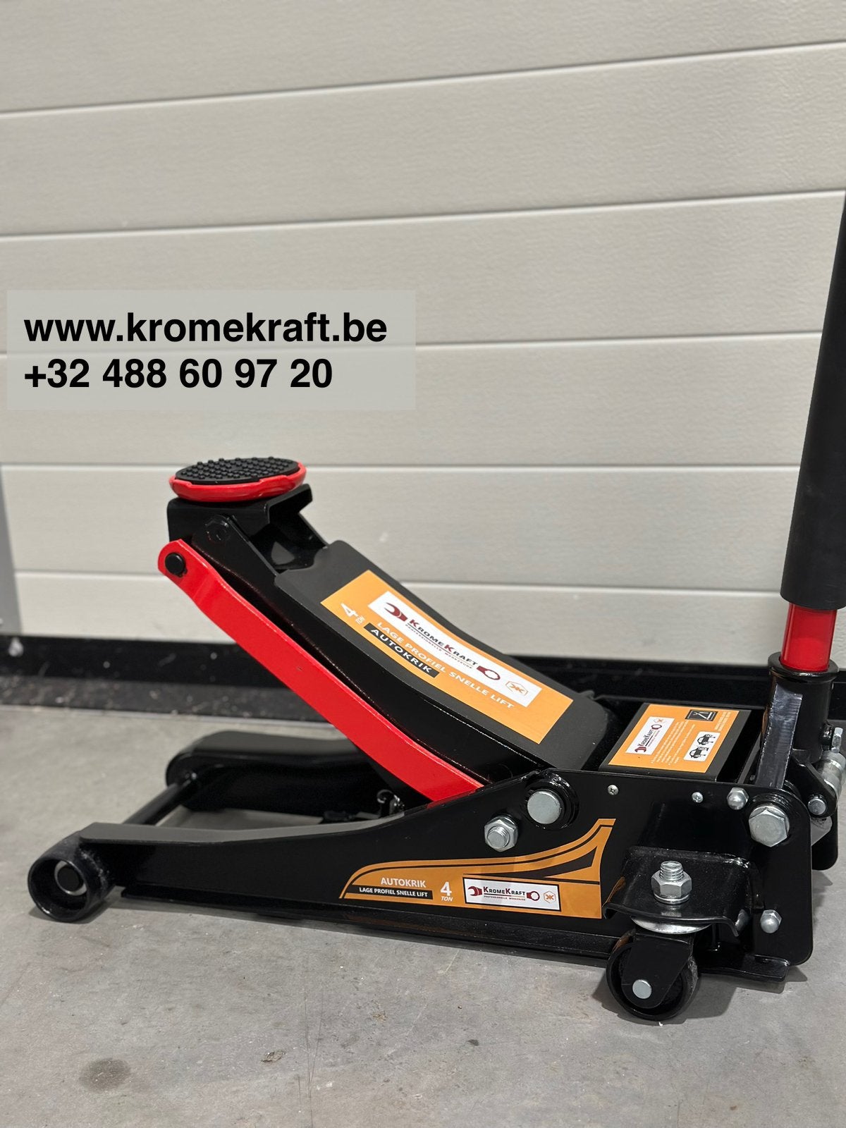 NIEUW AutoKrik 4 Ton PROMO bestel via Kromekraftbe KRIK, Auto diversen, Krikken, Ophalen, Nieuw, Hydraulisch, Garagekrik