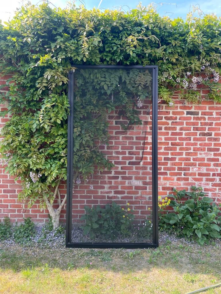 Schuif/vliegraam RAL 9005 Type Elegance (zwart), Doe-het-zelf en Bouw, Ophalen, Kunststof, 120 cm of meer, Hordeur