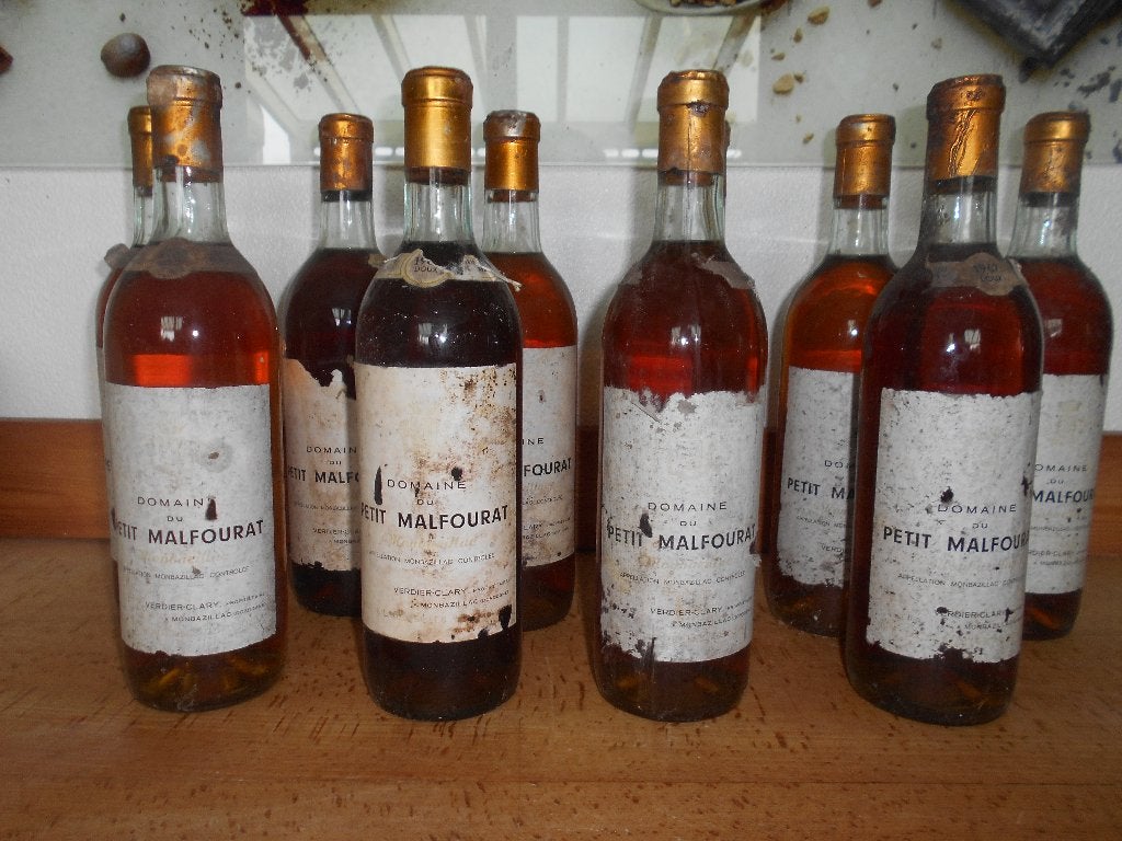 9 BOUTEILLES VIN DE COLLECTION 1967, Verzamelen, Wijnen, Ophalen, Frankrijk, Nieuw, Witte wijn