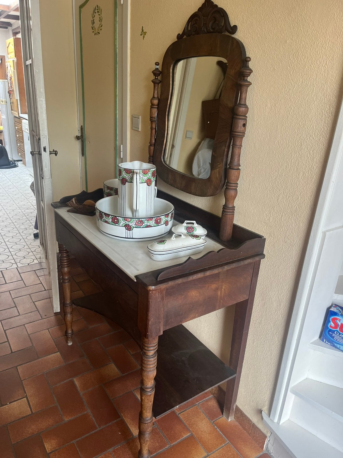 Meuble coiffeuse miroir pivotant, Enlèvement
