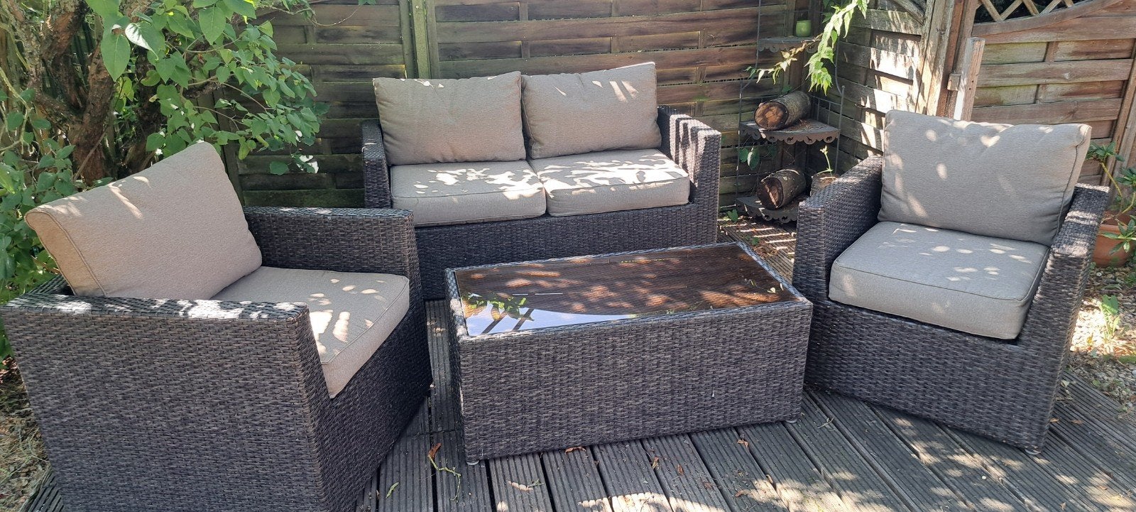 ensemble complet pour terrasse, Enlèvement