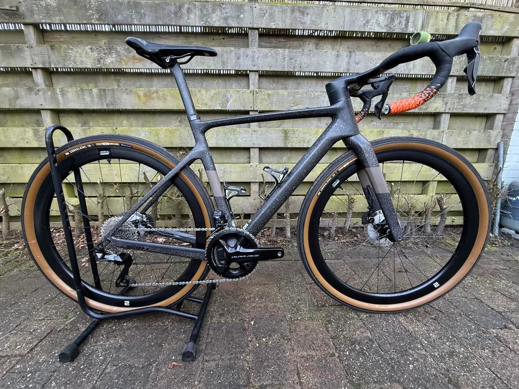 scott addict gravel 40 met dura ace di2 12 speed, Fietsen en Brommers, Ophalen of Verzenden, Zo goed als nieuw, Carbon, Giant