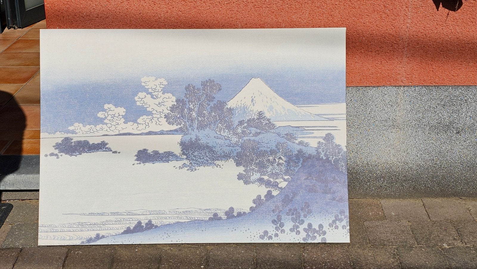 canvas doek japan, Ophalen, Zo goed als nieuw, Blauw, 100 cm
