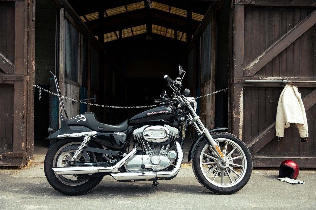 Harley Davidson sportster 883, Motoren, 2 cilinders, Sportuitlaat, Motorrijbewijs A, Gebruikt