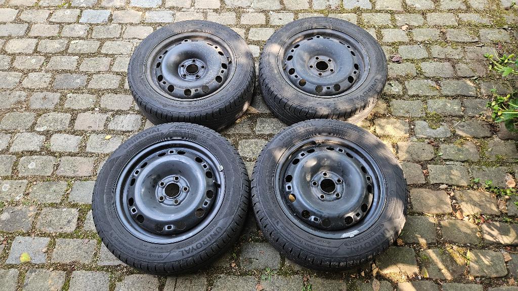 Jantes + pneus 195/55 R15 pour Audi, VW, Skoda, Seat, Auto-onderdelen, Banden en Velgen, Ophalen, Gebruikt, 15 inch, Band(en)