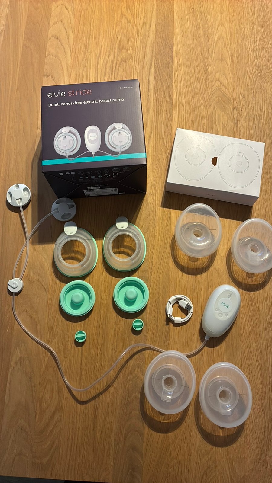 Dubbele borstkolf Elvie handsfree, Kinderen en Baby's, Ophalen, Borstkolf, Zo goed als nieuw, Elvie