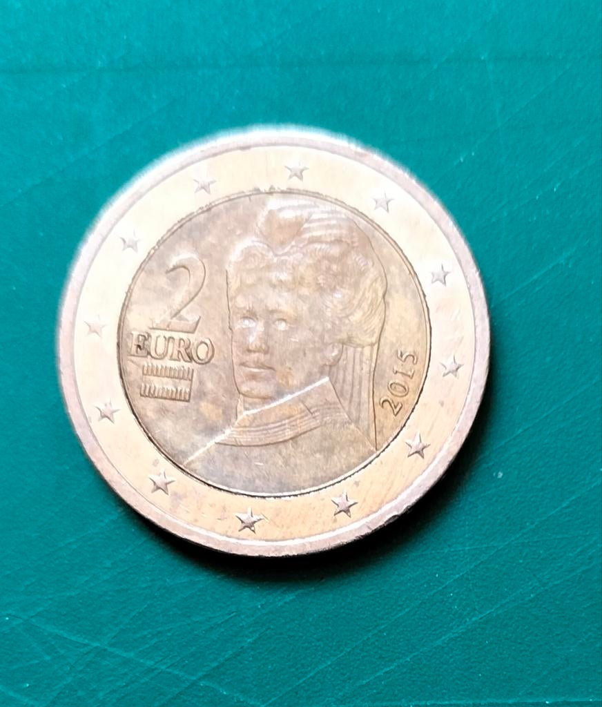 2 euromunt van Oostenrijk 2015, Ophalen, Oostenrijk, 2 euro