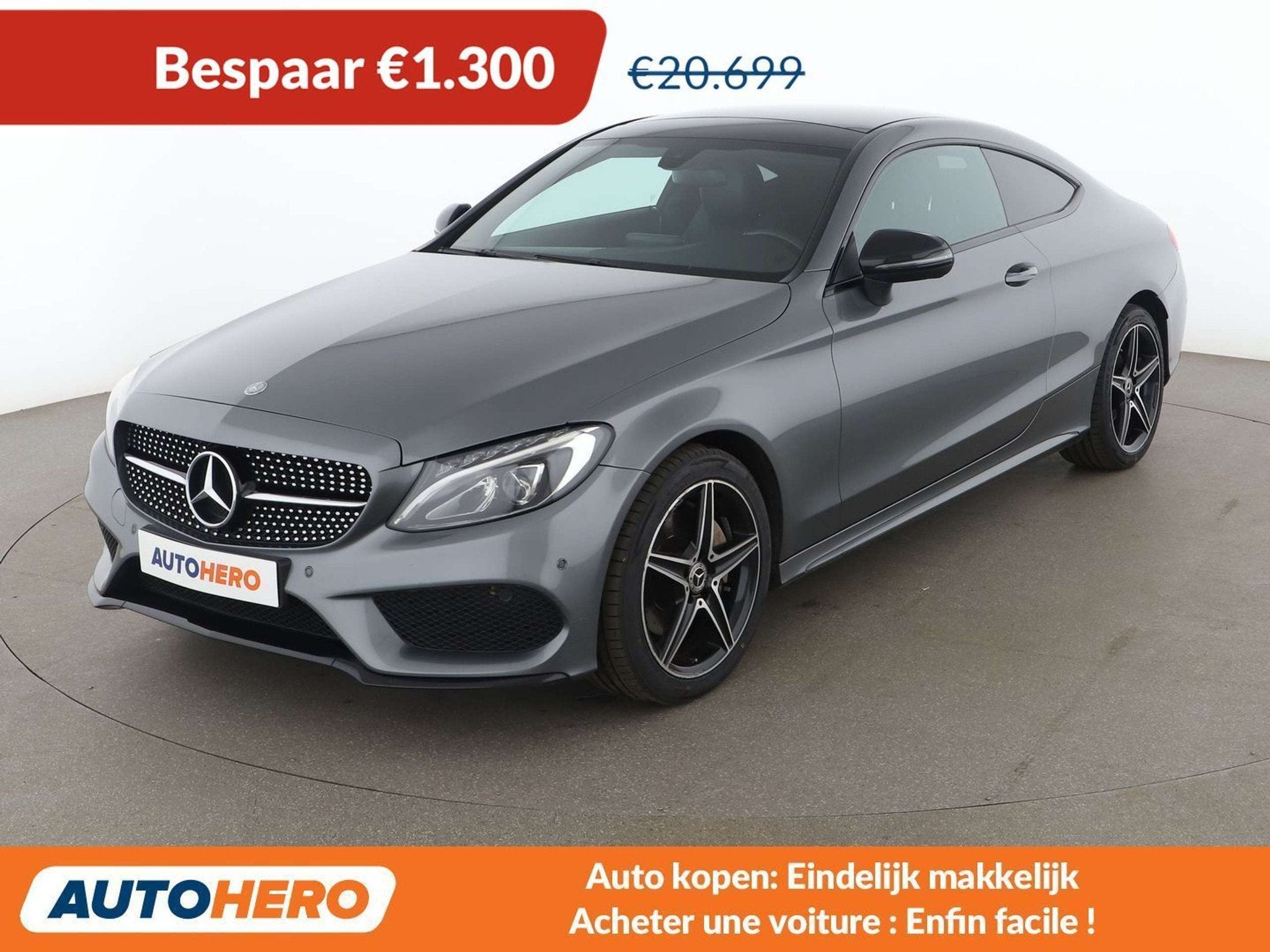 Mercedes-Benz C-Klasse 180 C 180 AMG Line (bj 2017), Auto's, Mercedes-Benz, Automaat, 4 zetels, Achterwielaandrijving, Gebruikt