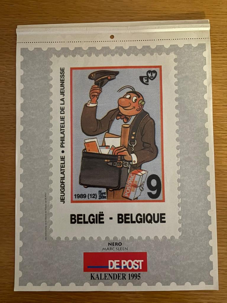 Kalender 1995 – De Post (met Nero van Marc Sleen), Collections, Enlèvement, Autres personnages, Comme neuf, Autres types