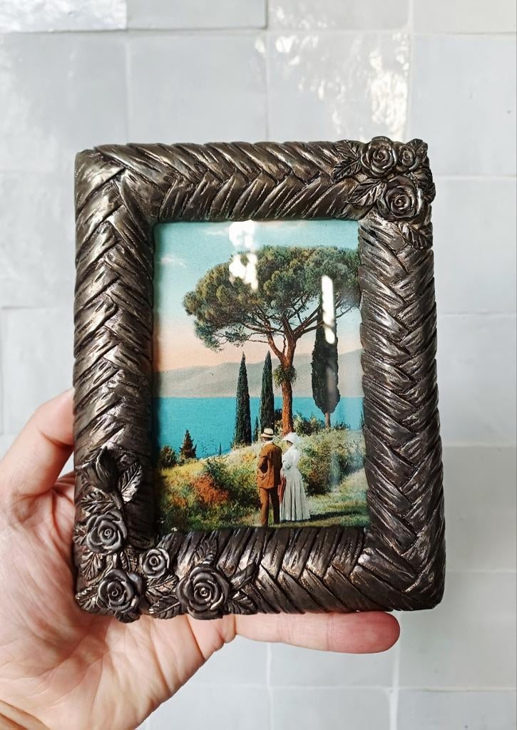 Monture en métal avec roses, Enlèvement ou Envoi, Comme neuf