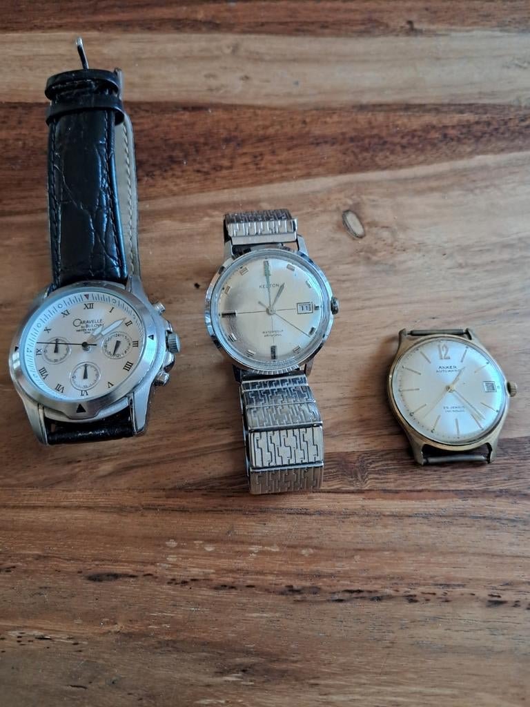 3 montres anciennes, Handtassen en Accessoires, Horloges | Antiek, Ophalen