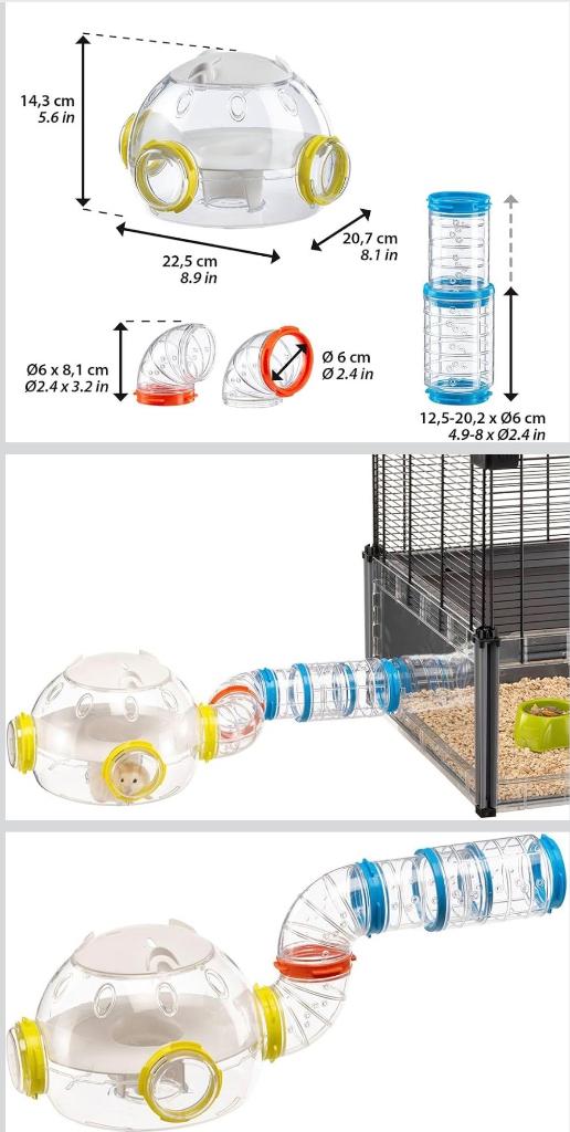 Accessoires cage rongeurs, Animaux & Accessoires, Rongeurs & Lapins | Cages & Clapiers, Moins de 60 cm, Comme neuf, Autres types