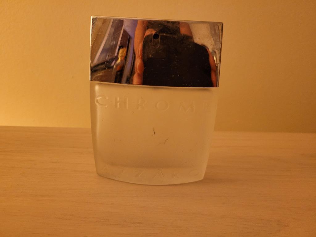 bouteille de parfum vide azzaro chrome sport 50 ml, Enlèvement ou Envoi, Utilisé, Bouteille de parfum