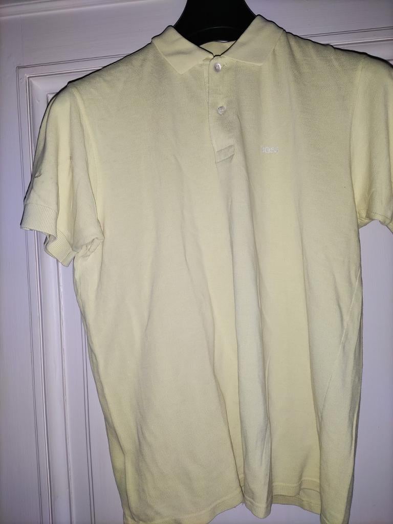 Hugo BOSS yellow polo, size: L, Ophalen of Verzenden, Zo goed als nieuw