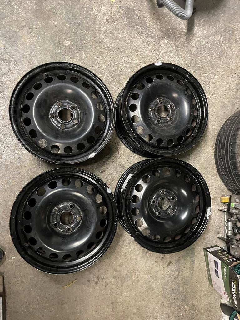 4 jantes tôles 16p Opel 5/105, Autos : Pièces & Accessoires, Enlèvement ou Envoi, Jante(s)
