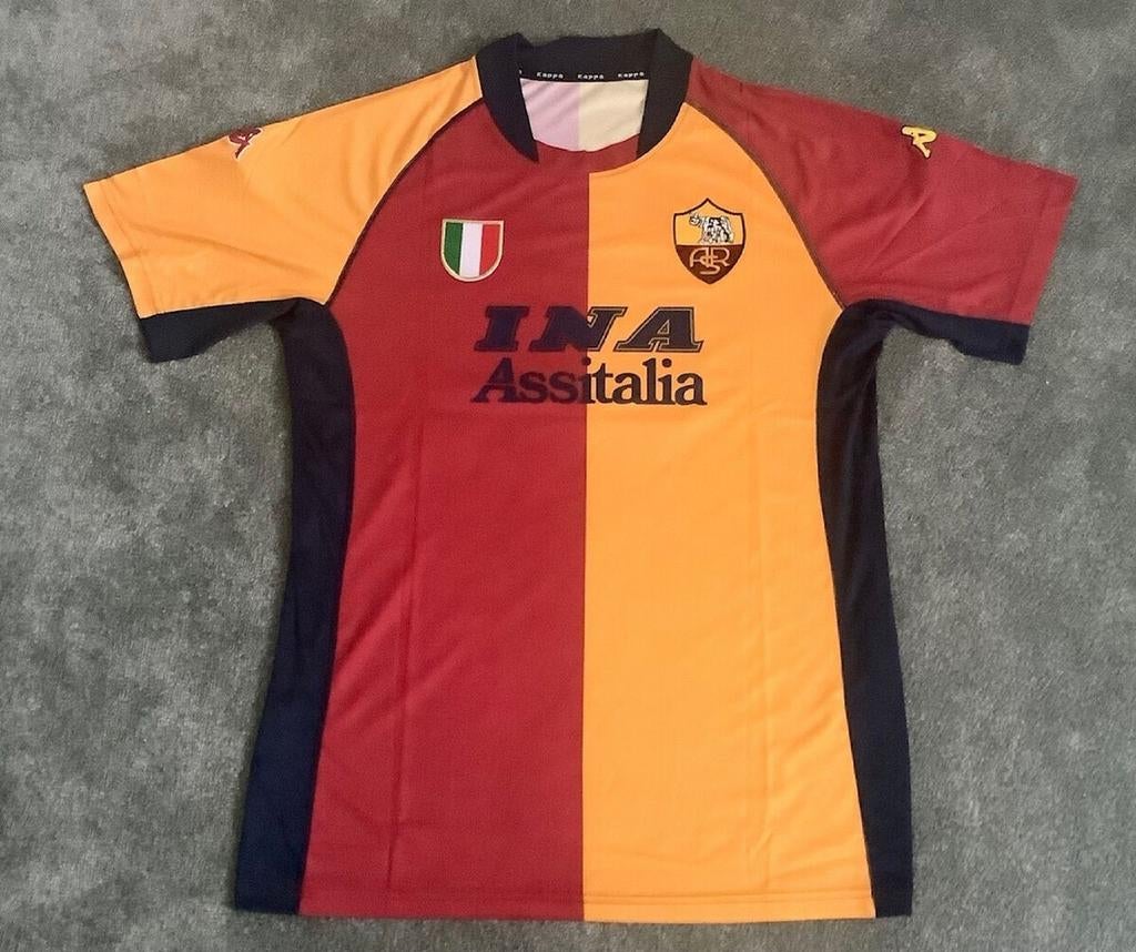 AS Roma Totti Voetbalshirt Origineel 2002, Envoi, Comme neuf