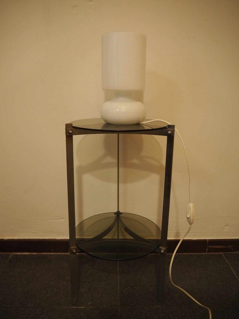 Mid-century design bijzettafeltje, Space Age, 1970s, Space Age, 25 à 50 cm, Rond, 50 à 100 cm