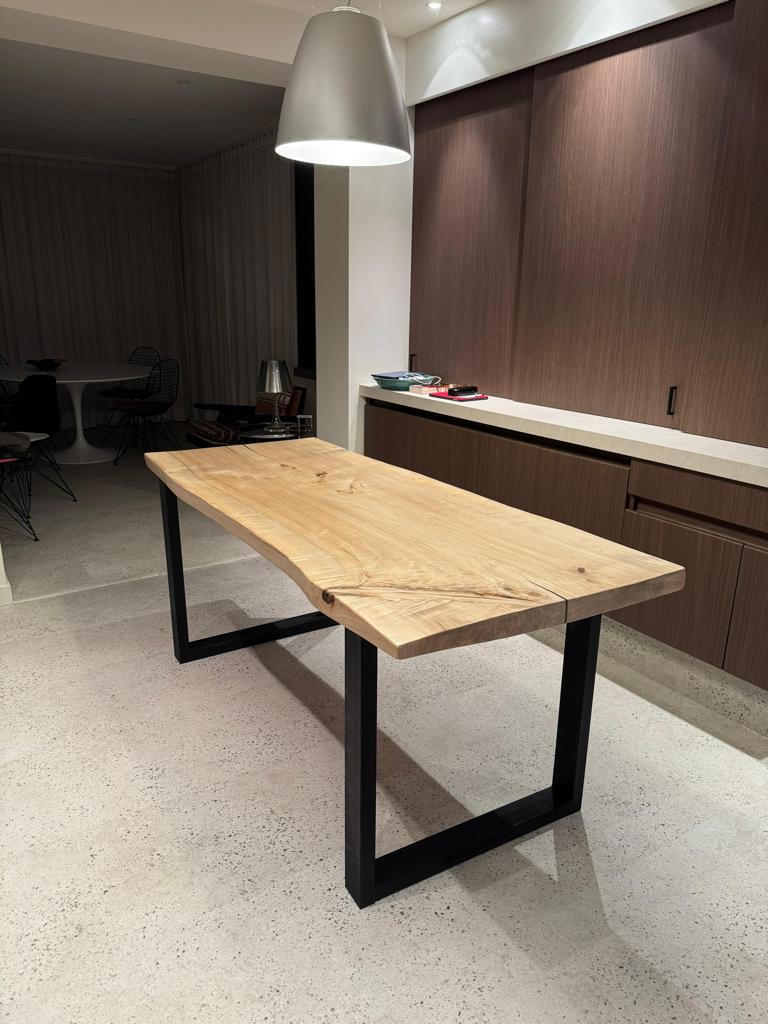 feesttafel, vergadertafel, boomstamtafel , bureeltafel, Kersenhout, Nieuw, Ophalen of Verzenden, Info@boomstamtafel.net