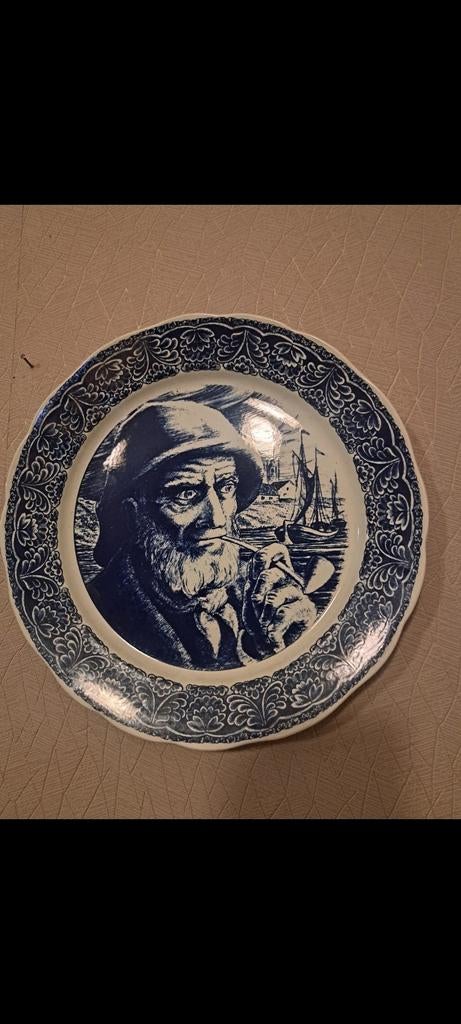 Vintage Boch La Louviere Delfts Belgium ceramic plate, Ophalen