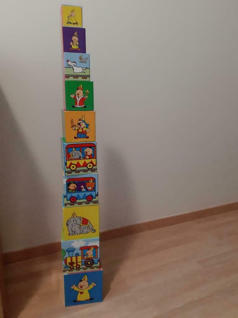 10 bumba stapelblokjes vanaf 1 jaar, Ophalen, Zo goed als nieuw