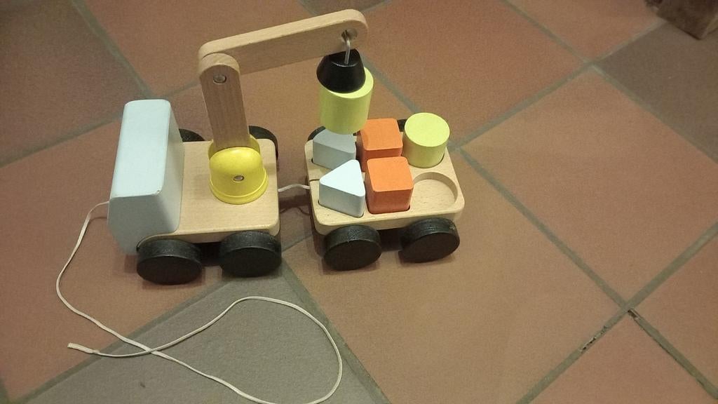 Kraan met magnetische blokken, Kinderen en Baby's, Ophalen, Zo goed als nieuw