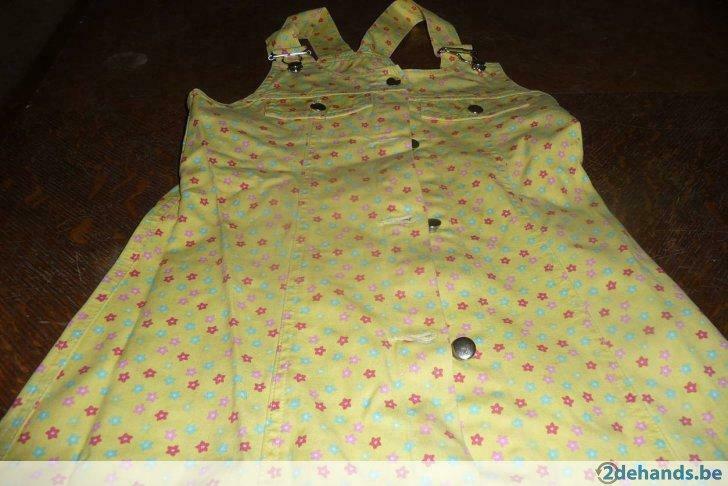 Overjurk geel met bloemen Chouchou 3 Suisses maat 138, Ophalen of Verzenden, Gebruikt, Meisje, Jurk of Rok