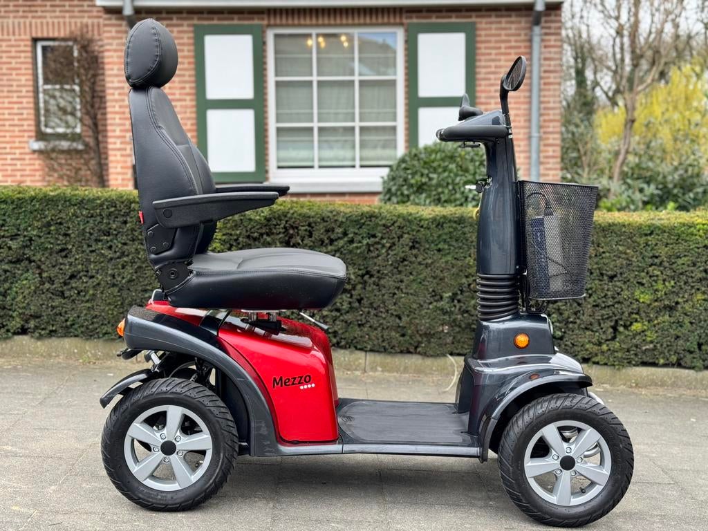 Scootmobiel Life&Mobility Mezzo 4 rosso elektrische scooterj, Ophalen of Verzenden, Inklapbaar, Zo goed als nieuw, Elektrische rolstoel