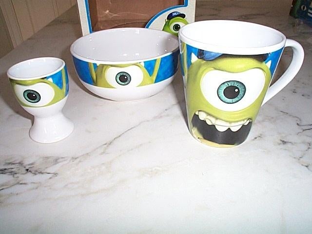 Nieuwe ontbijt set Disney PIXAR Monsters University, Verzamelen, Disney, Nieuw, Servies, Ophalen of Verzenden