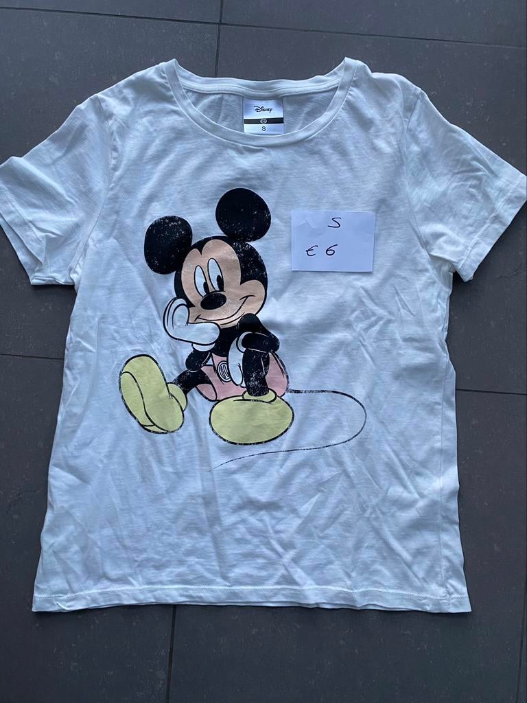 Tshirt Mickey Mouse, Ophalen, Wit, Zo goed als nieuw, Korte mouw