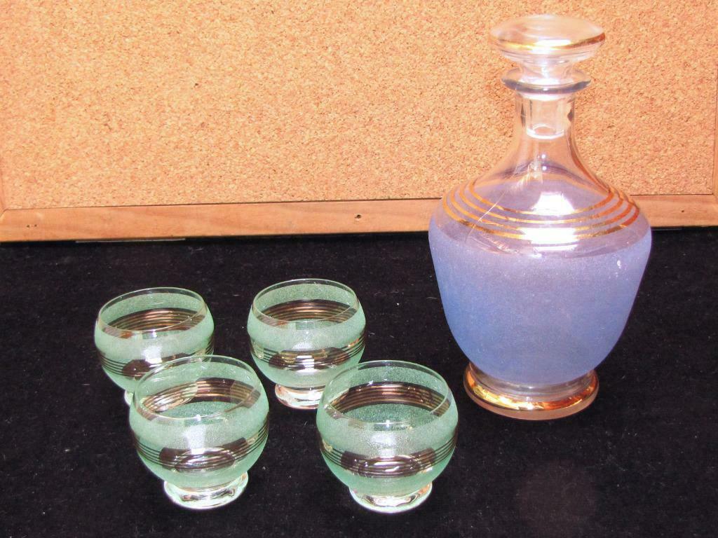 Retro glazen 60's - vintage glas 60's, Ophalen of Verzenden, Gebruikt, Overige typen