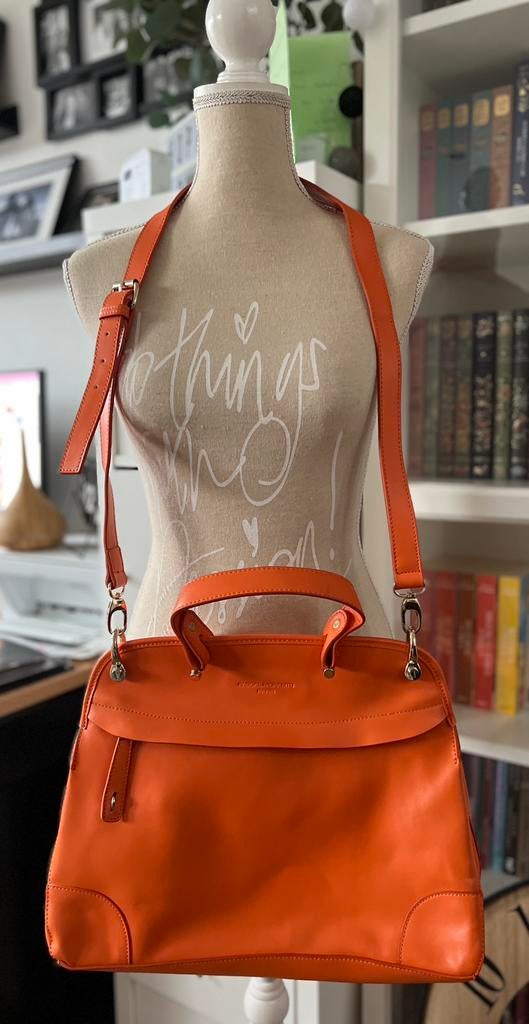 Sac cuir orange Pascal Morabito neuf, Nieuw, Oranje, Schoudertasje
