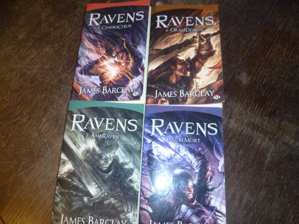 Lot de 4 livres RAVENS tome 1 - 5 - 6 - 7, Livres, Enlèvement, Comme neuf, Barclay, Fiction