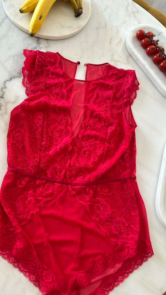 Lingerie body rouge 40