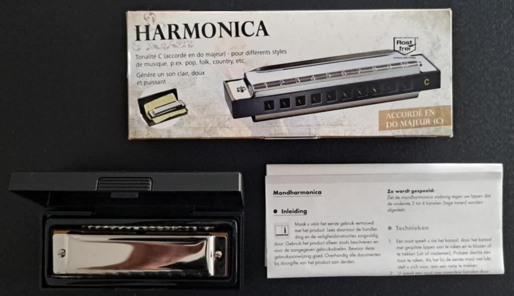 Mondharmonica in originele verpakking, Muziek en Instrumenten, Ophalen of Verzenden, Zo goed als nieuw, Met koffer of doosje