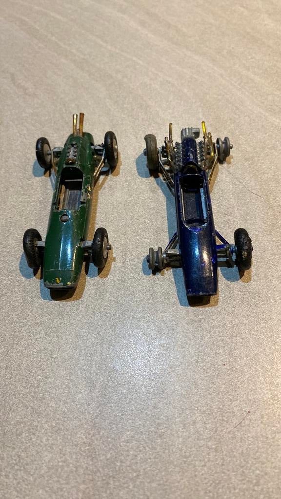 Corgi toys Cooper Maserati F1 en Lotus climax F1, Ophalen of Verzenden, Gebruikt, Auto, Overige merken