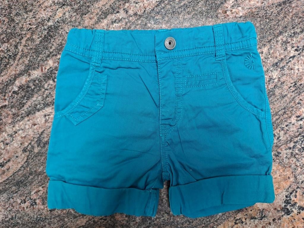 Mt 80 Turquoise gekleede short, Kinderen en Baby's, Babykleding | Maat 80, Broekje, JBC, Ophalen of Verzenden, Zo goed als nieuw