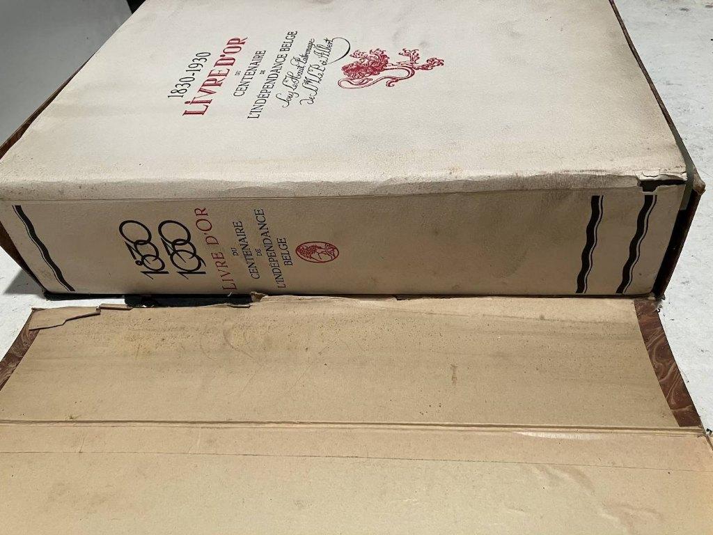 Livre d'or du centenaire de la Belgique, ex n 17 L.Guinotte, Antiek en Kunst, Ophalen of Verzenden