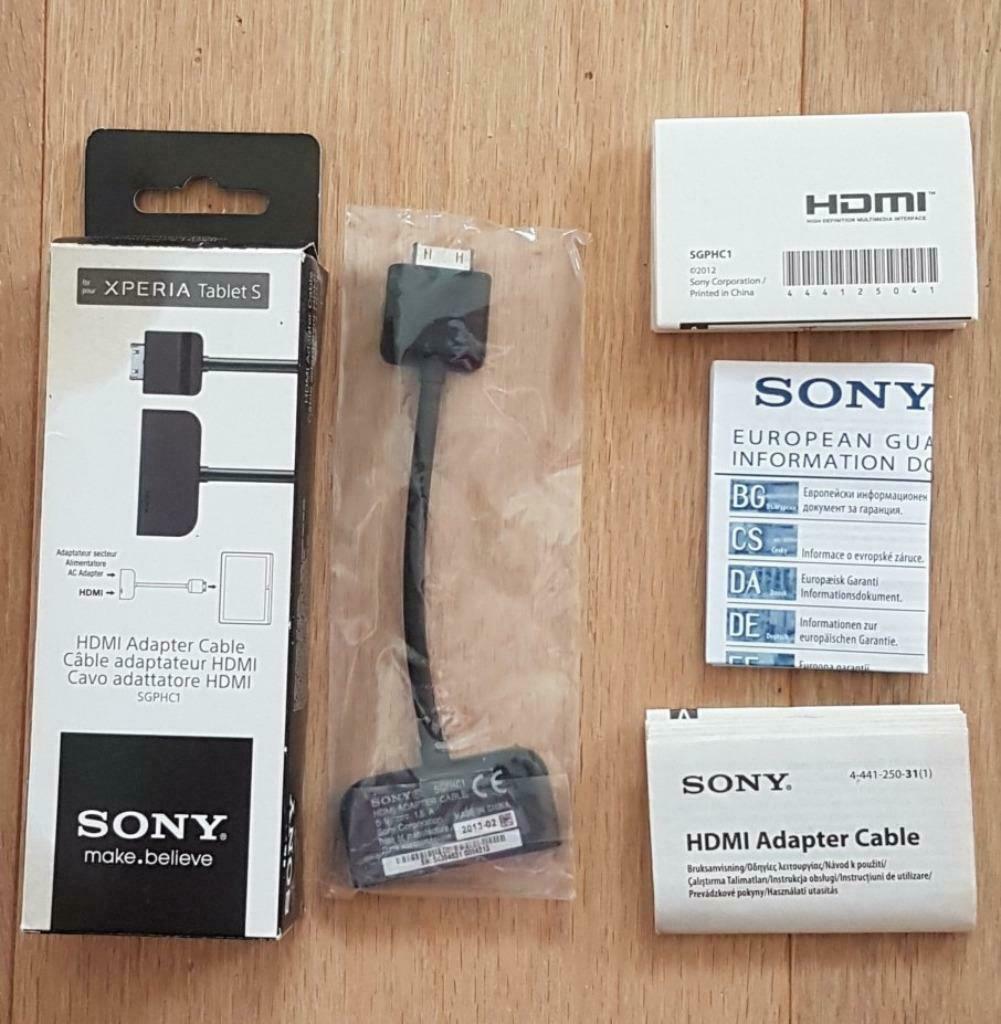 SONY HDMI-adapterkabel voor Tablet Xperia S SGPHC1, Ophalen of Verzenden, Nieuw