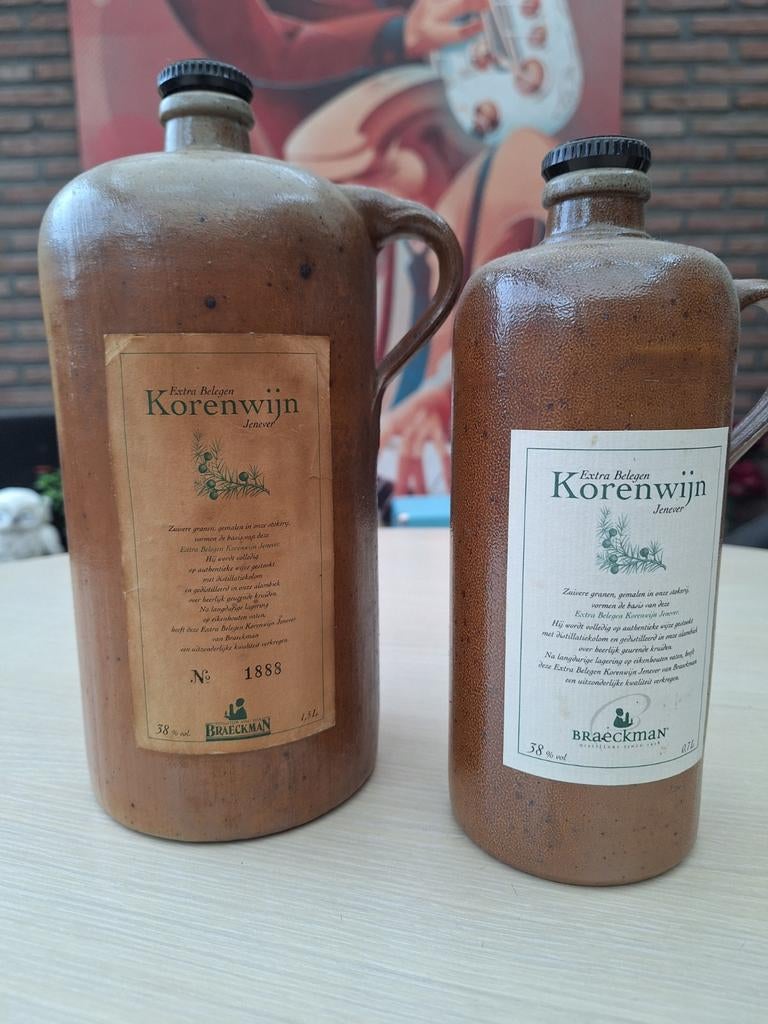 Braeckman Korewijn jenever kruiken, Verzamelen, Ophalen