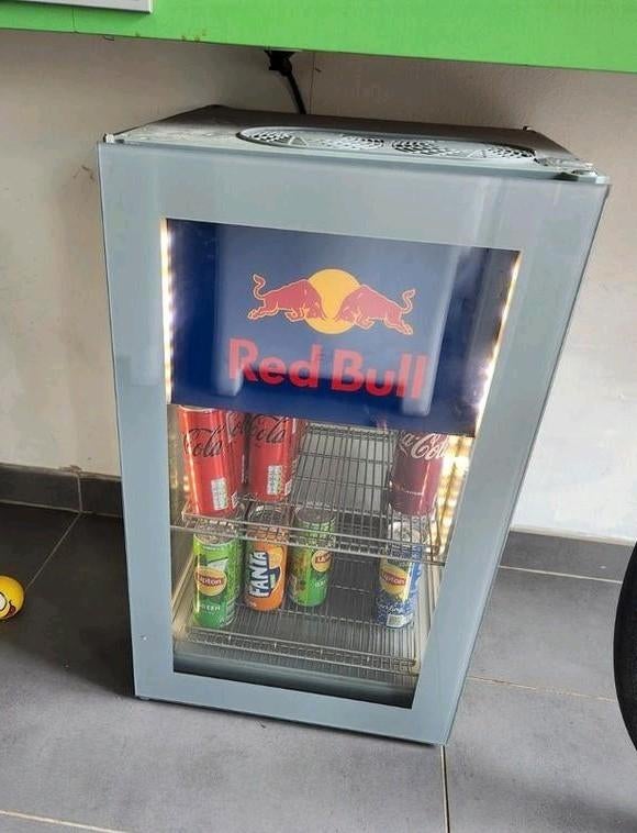 REDBULL ORIGINELE koelkast glas te openen aan twee kanten, Ophalen, Zo goed als nieuw